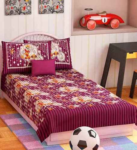 Printed Single Bedsheets, Color : Yellow, Blue, Red, Etc.