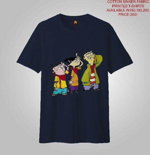 MEN PRINTED T-SHIRTS (CARTOON FRIENDS), Size : Small, Medium, Large