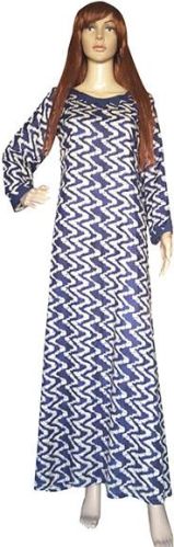 RAYON PRINTED GOWN, Size : Small, Medium, Large