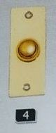 Brass Vic Push Door Bells, Color : Golden