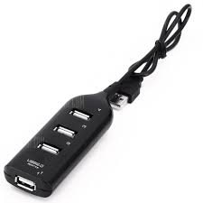 ABS Multi USB Port Hub, Color : Black
