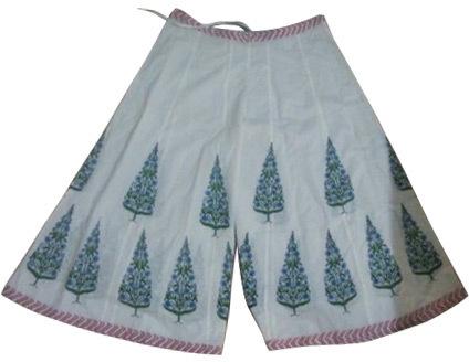Cotton Hand Block Ladies Palazzo, Pattern : Floral Printed