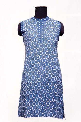 Cotton Hand Block Printed Kurties, Occasion : Casual