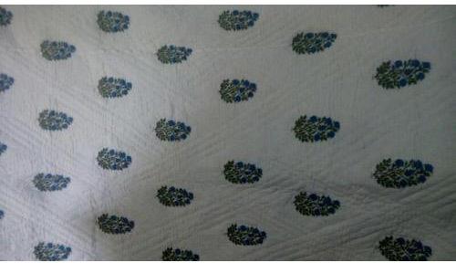 Cotton Hand Block Printed Fabric, Color : Multi Color