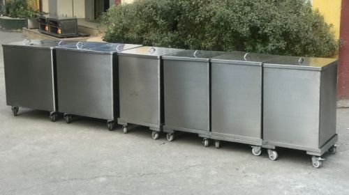 Polished Stainless Steel Ingredient Bins, For Commercial, Feature : Long Lasting Shine