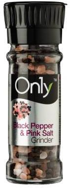 On1y Black Papper and Pink Salt Grinders