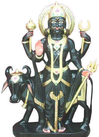 Marble shani dev statue