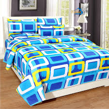 Kaira Printed Double Bed Sheet Set, Size : 137cm X 203cm X 40-50cm