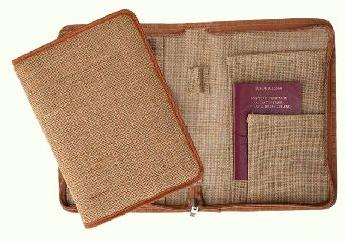 Kaira Plain Jute Wallet, Closure Type : Zipper