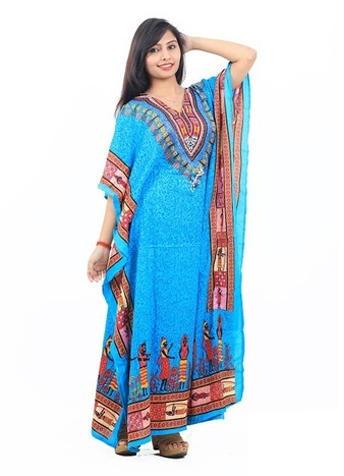 Sleeveless Ladies Kaftans, Technics : Printed