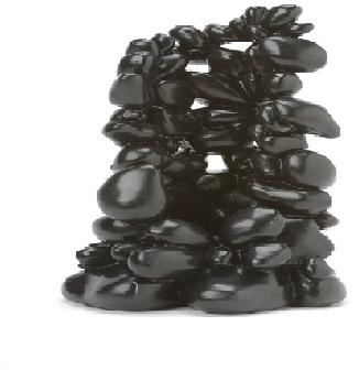 Black Pebble Sculpture Large