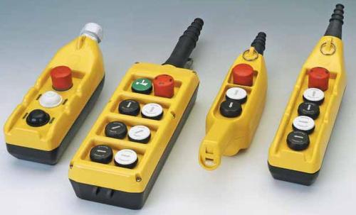 Plastic Crane Push Button, Color : Yellow for Industrial