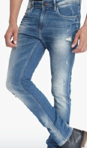 Mens Blue Slim Fit Jeans, Occasion : Party Wear, Casual Wear, Formal