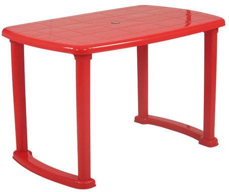 Polyset Rectangular Red Plastic Table, Feature : High Quality