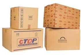 Corrugated Boxes, Color : Brown