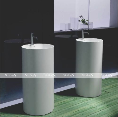 Solid Surface. ARTIFICIAL STONE PEDESTAL BASINS Ø450x900mm