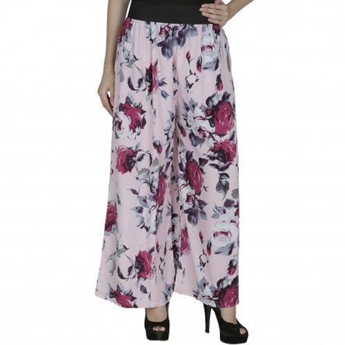 Printed Crepe Fabric Fancy Palazzo Pant, Style : Casual