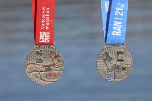 2018 Vancouver Marathon Finishers Medal