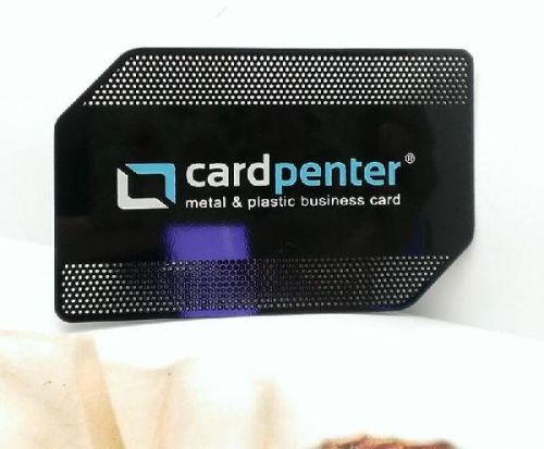 Customized Stainless Steel Black Metal Business Card