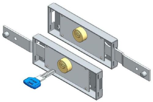 Dimple Key Roller Shutter Lock Set