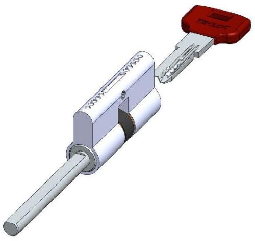 Hollow Code Key Cylinder Lock With Long Bar