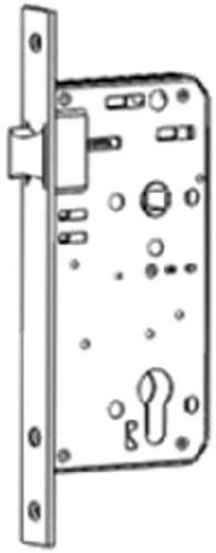 Immediate Egress Mortise Lock With Latch Bolt