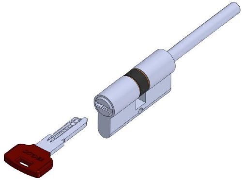 Long Bar Sided PC Key Cylinder Lock