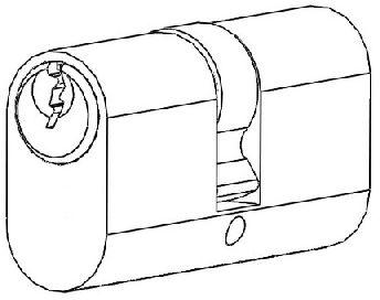 Oval Cylinder Lock Double Side