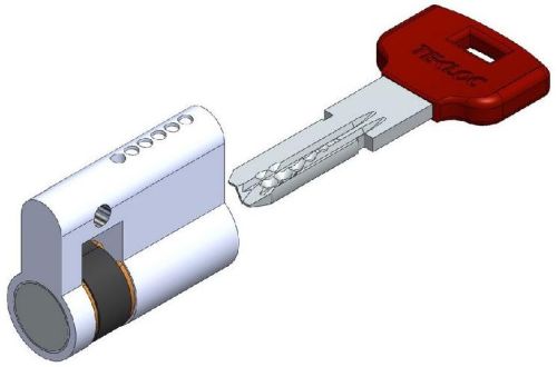 Single Sided Computer Key Cylinder Lock 6 Pin