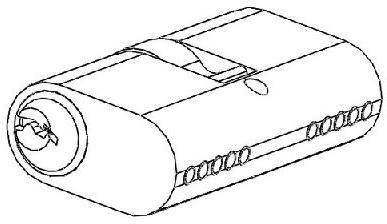 Small Oval Cylinder Lock Double Side