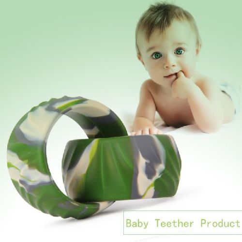 Eco-Friendly Chewable FDA Approved Silicone Bangle Bracelet