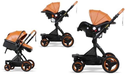 Multifunction Pushchair High Landscape Foldable Baby Stroller 3 In 1