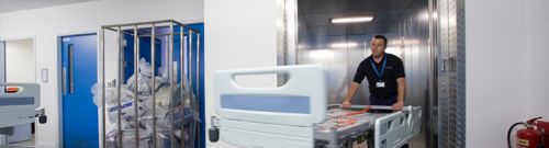 Hospital Lifts, Material : SS 304