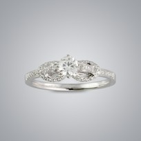 Diamond rings, Shape : Round Brilliant, Packaging Type : G/H