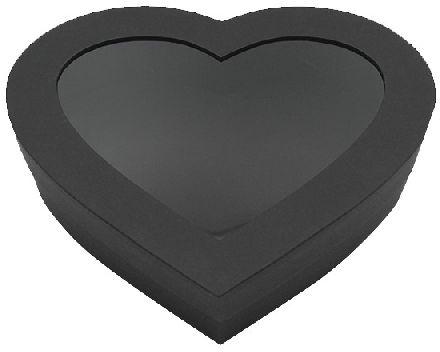 Cardboard Heart Shape Gift Box With Clear Window