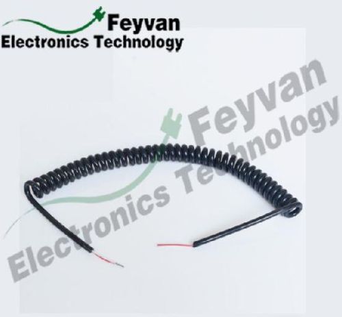 Custom PVC Coated Electrical Coiled Cord Cable Assembly