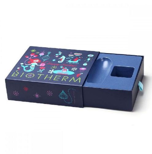 Cosmetic Sliding Drawer Packaging Box With Ribbon Puller
