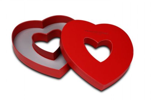 Visible Heart Window Wedding Gift Box
