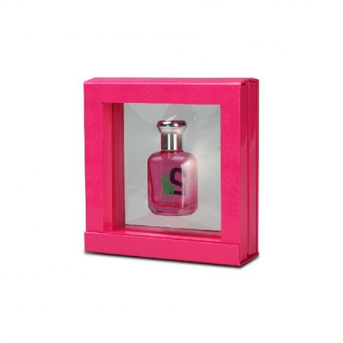 Visible Window Rectangle Shape Greyboard Perfume Box