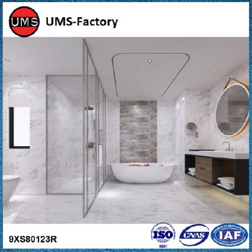 Faux White Carrara Marble Porcelain Wall Tiles