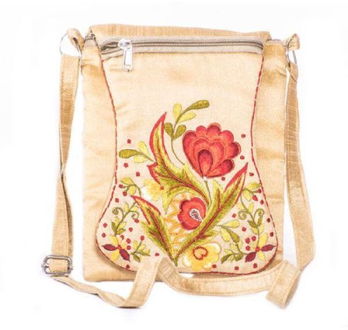 Embroidery Sling Bag, Length : 8'