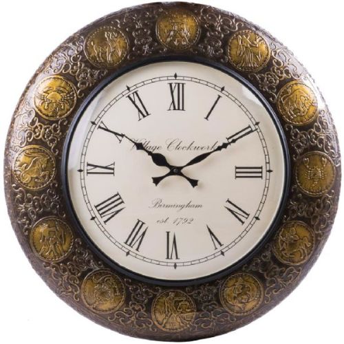 Golden Finishing Wall Clock