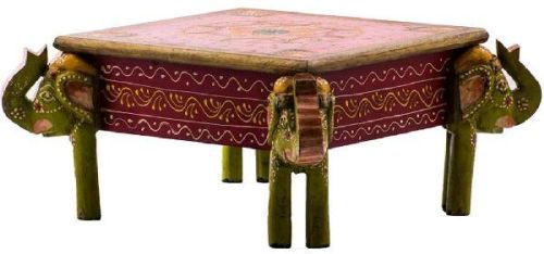 Highly Attractive Elephant Legs Wooden Chowki