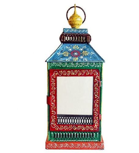 Iron Marvelous Hand Painted Lantern