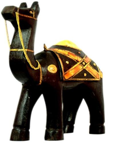 Wooden Fetching Brass Fitted Camel, Length : 12'