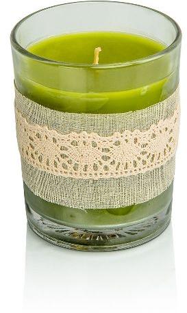 GLASS JAR CANDLE GREEN