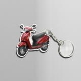 Red Plastic Automobile Promotional PVC Keychain