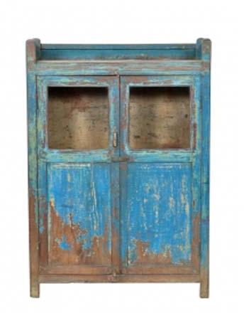 TEAK WOOD GLASS CABINET