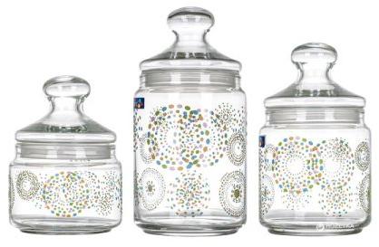Luminarc Rainbow Flakes Storage Jars
