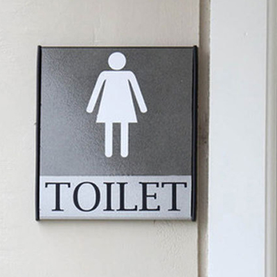 Aluminium Symbolic Pictograph Signage, Color : Silver Base